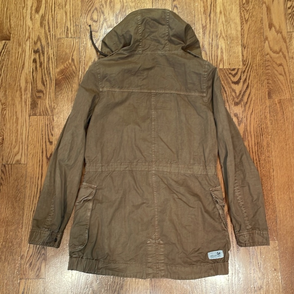 Garage Olive Brown Hooded Jacket - Picture 4 of 4
